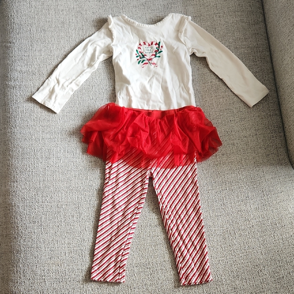 🧑‍🎄10/10🧑‍🎄Festive Red and White Kids Christmas Outfit